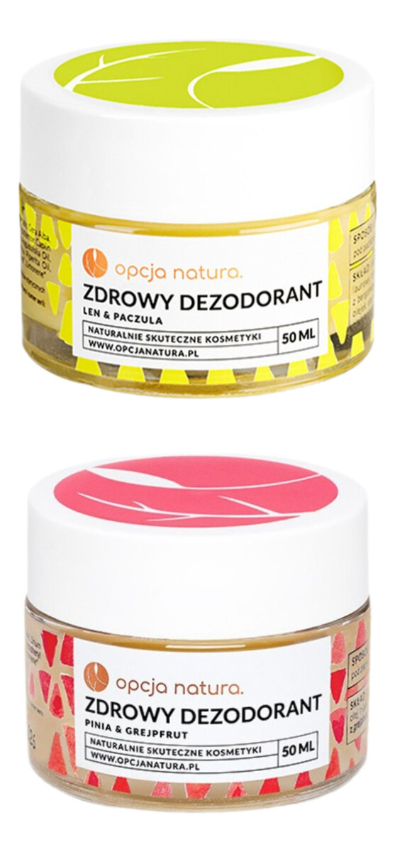 Dezodorant len paczula + pinia grejpfrut 2x50ml