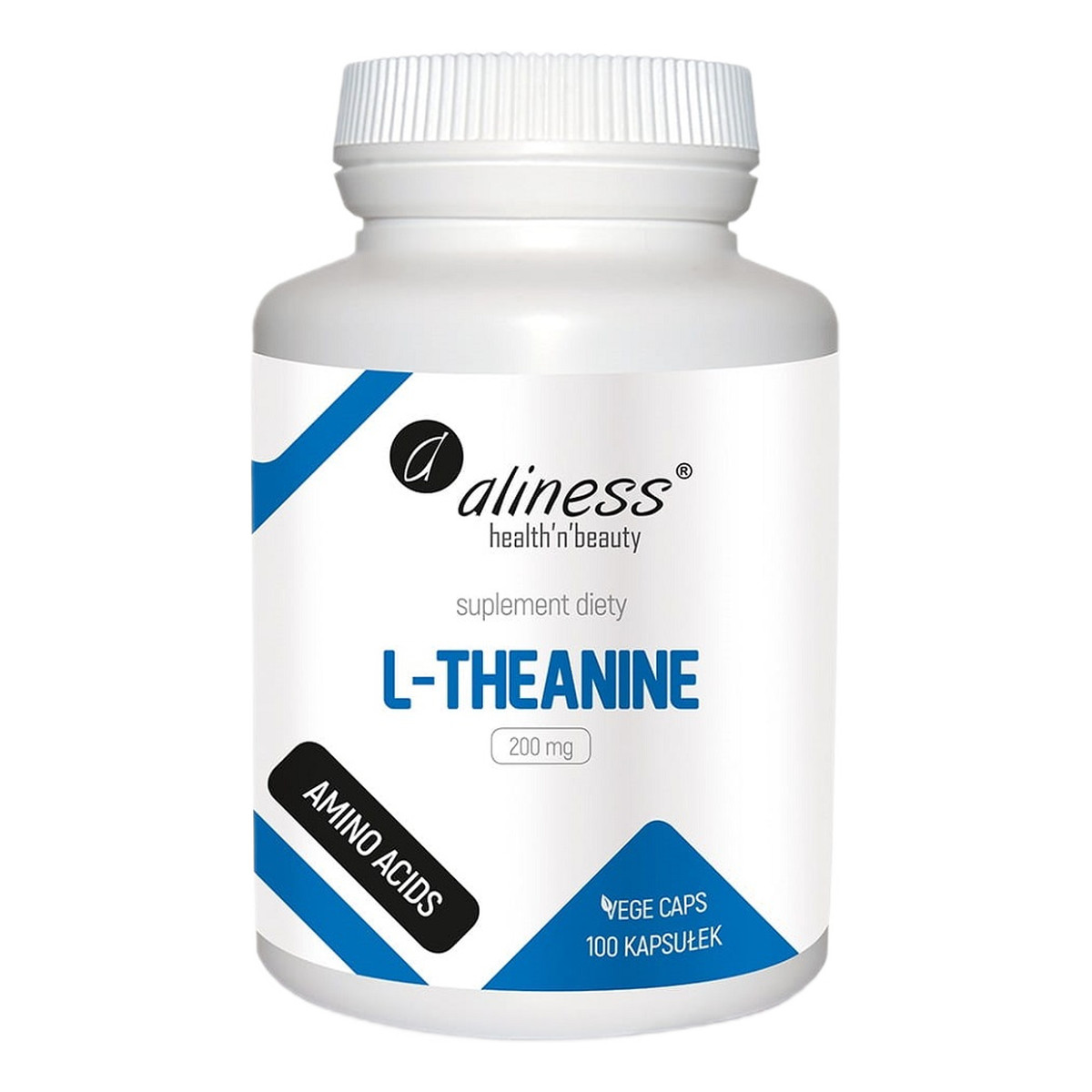 Aliness L-theanine 200 mg suplement diety 100 kapsułek