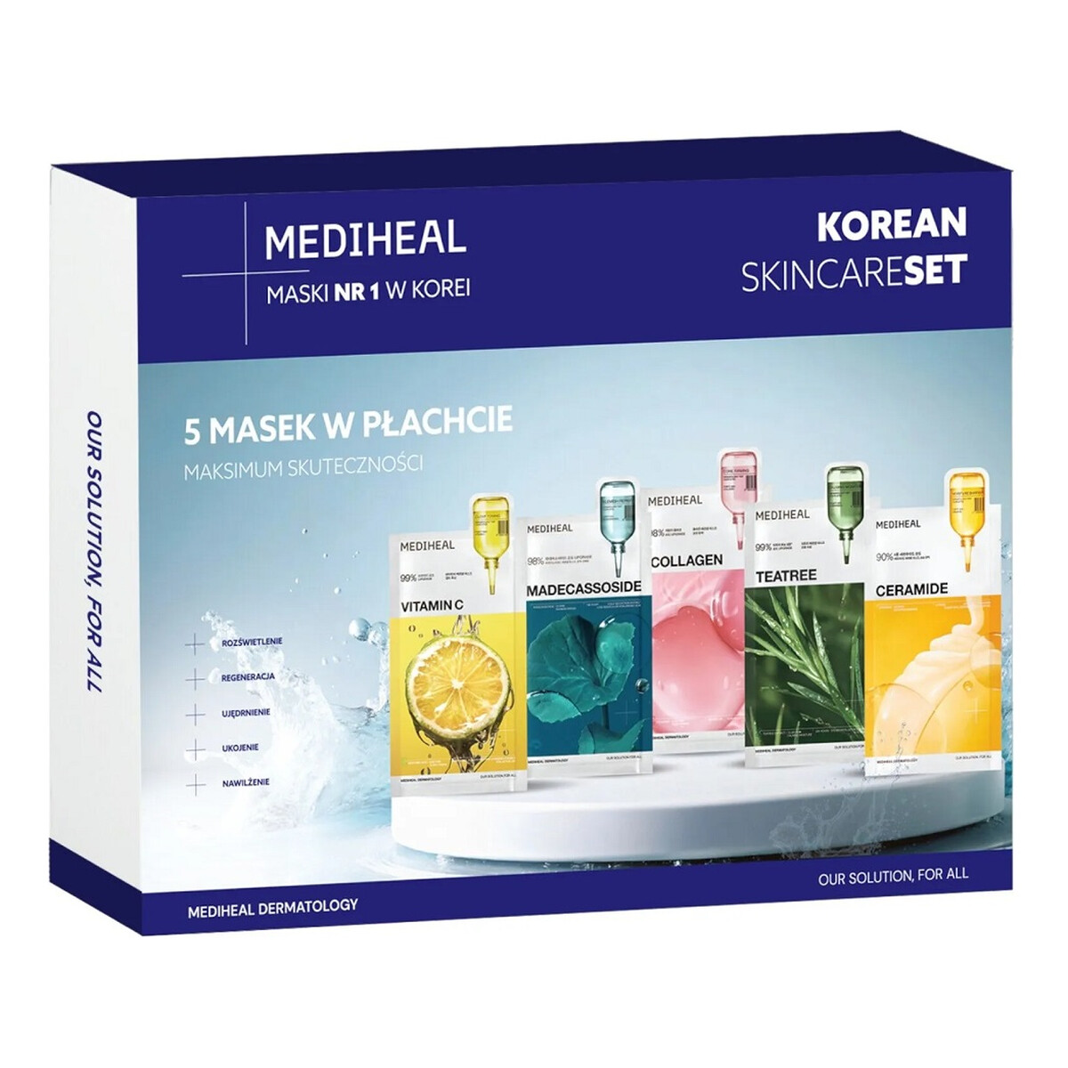 Mediheal Korean Skincare Set Zestaw masek w płachcie 5x24ml 120ml