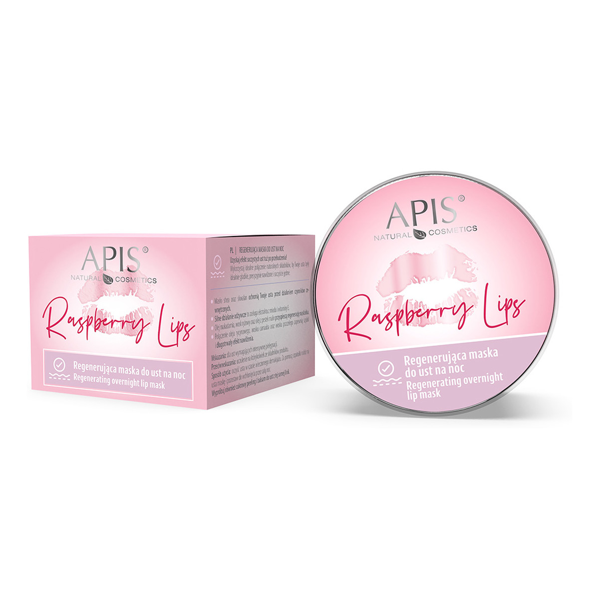 Apis Raspberry Lips Regenerująca maska do ust na noc 10ml