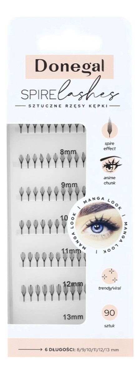 kępki rzęs 90szt.