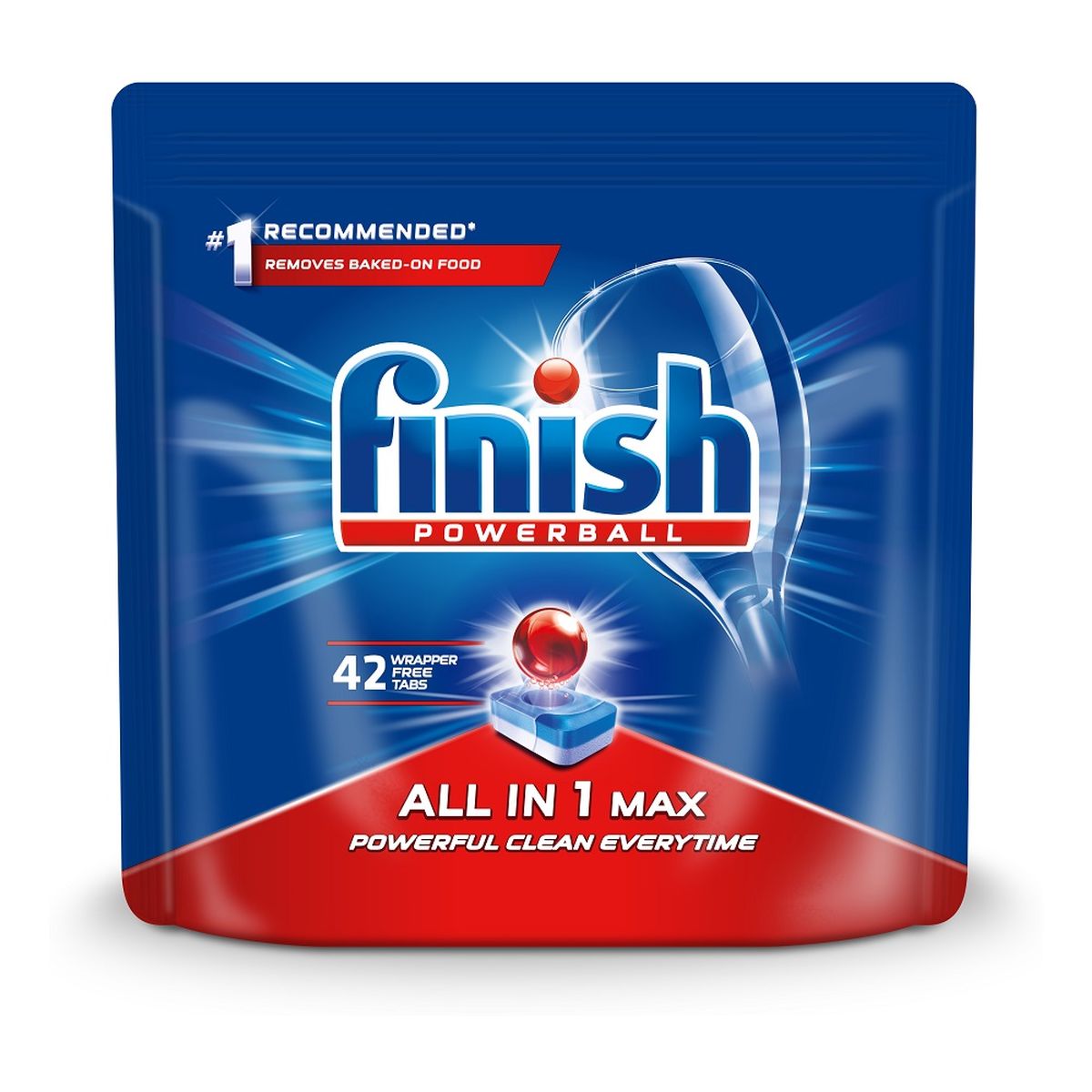 Finish Powerball All In 1 Max tabletki do mycia naczyń w zmywarkach 42szt