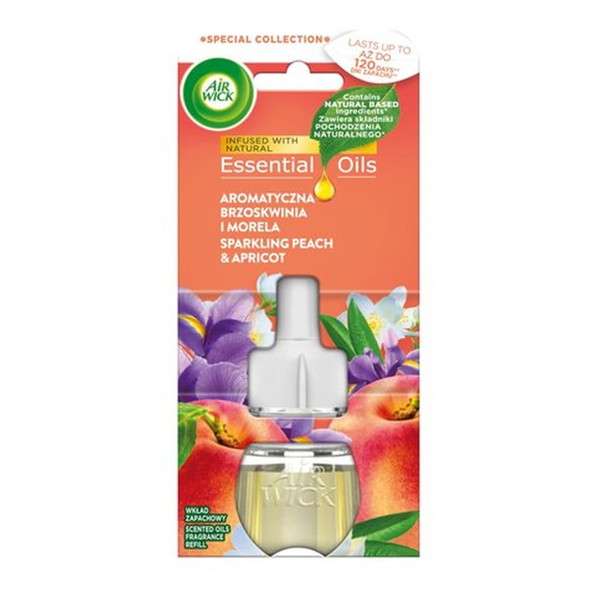 Air Wick Essential Oils Odświeżacz powietrza Brzoskwinia i Morela wkład 19ml