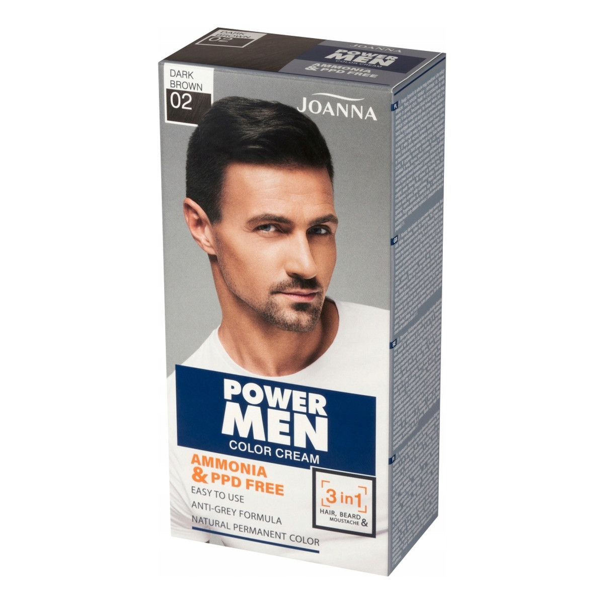Joanna Power Men Color Cream Farba do włosów 3in1 dla mężczyzn 100g