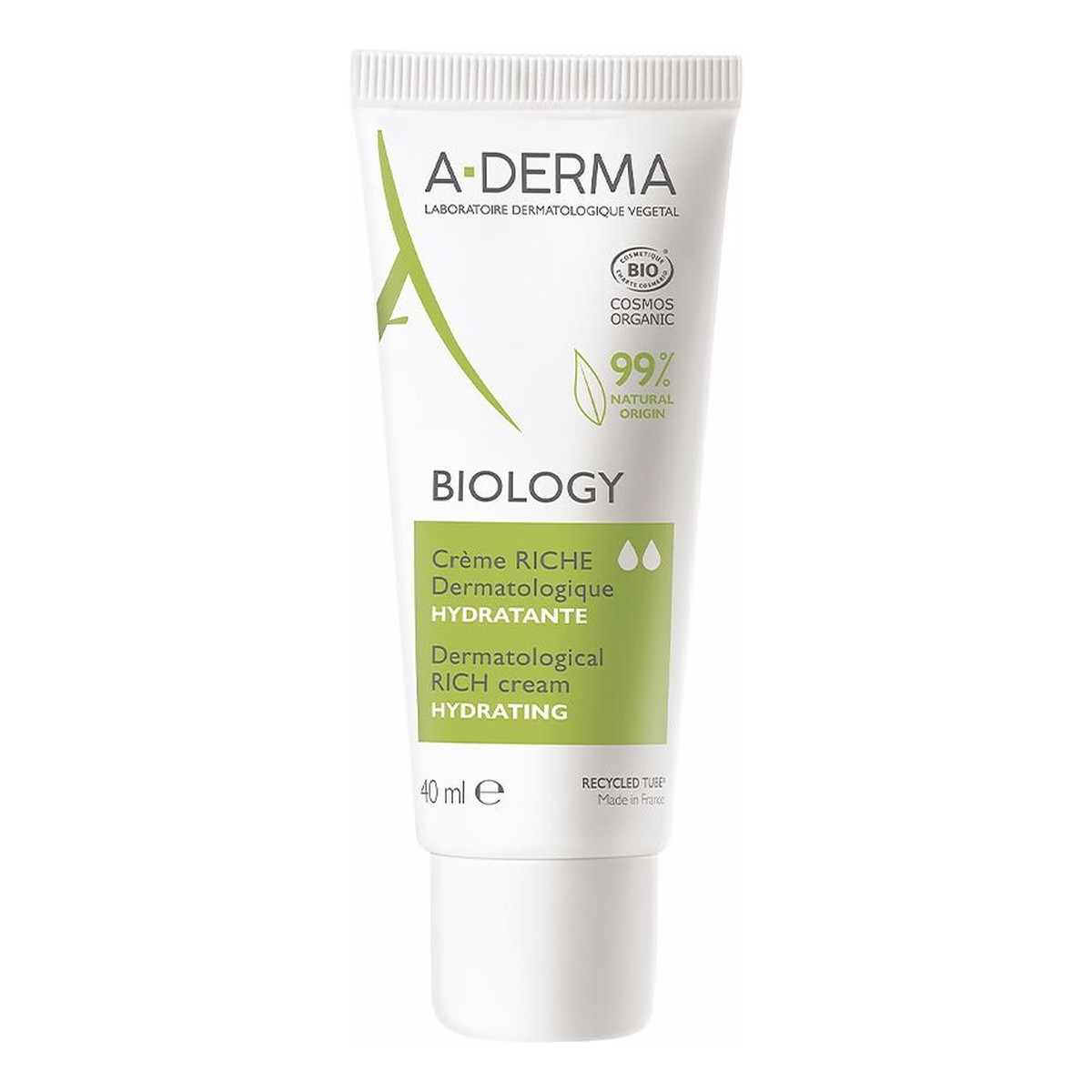 A-Derma Biology Hydrating Dermatological Rich Cream nawilżający Krem do twarzy 40ml