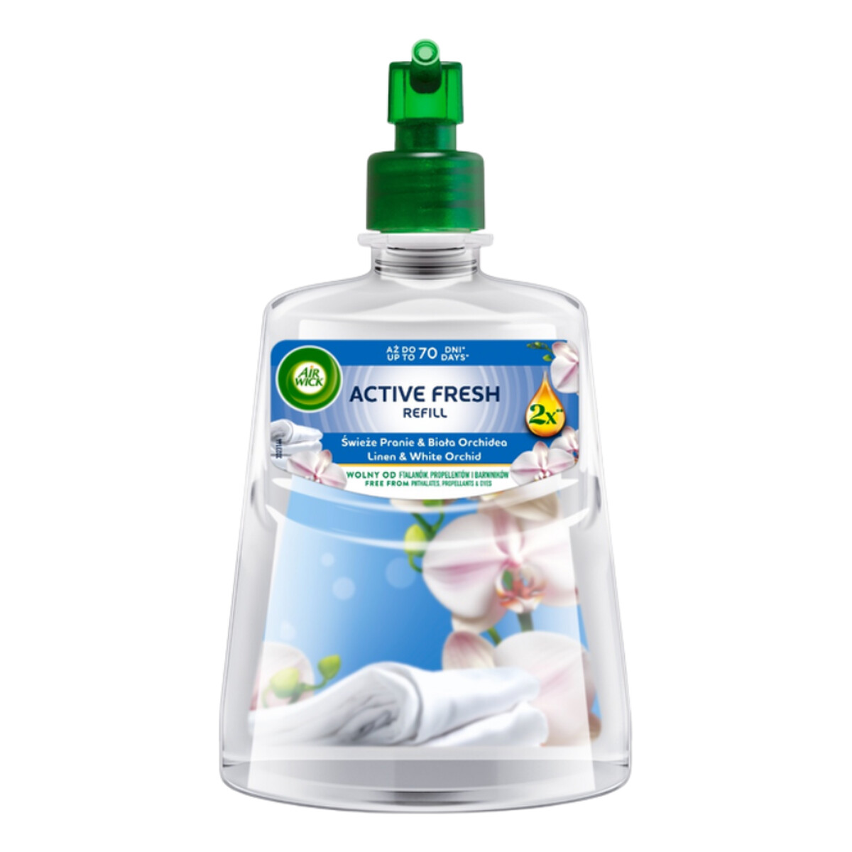 Air Wick Active Fresh Wkład Świeże Pranie & Biała Orchidea 228ml