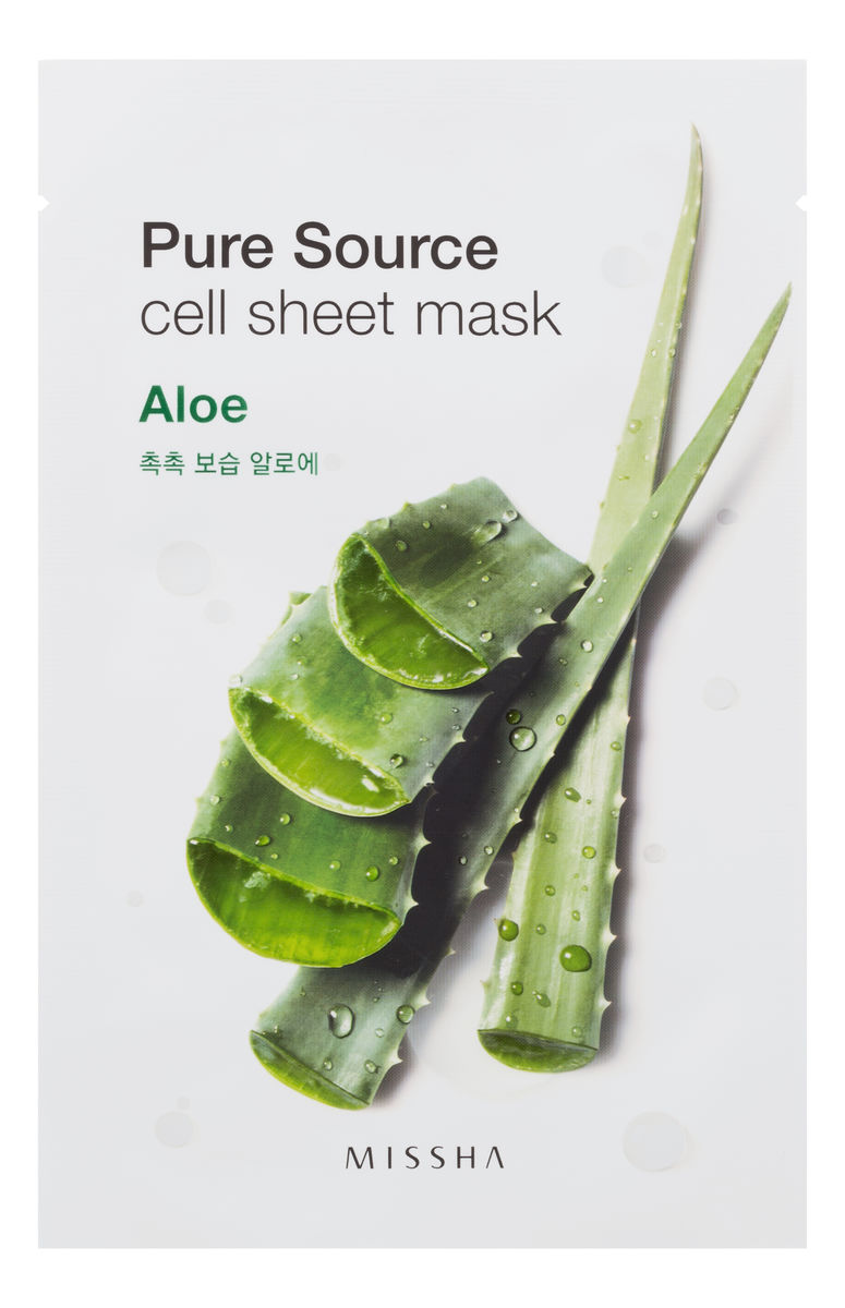maska w płachcie do twarzy Aloe