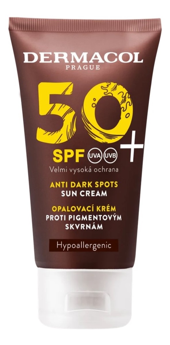 Krem przeciwsłoneczny przeciw plamom pigmentowym spf50+