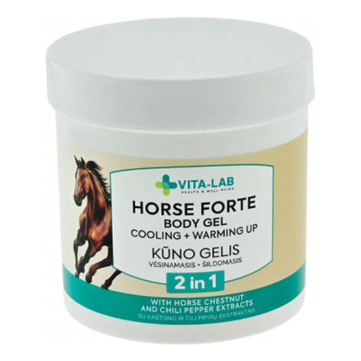 Vita-Lab Balsam koński do ciała chłodzący i rozgrzewający 250ml