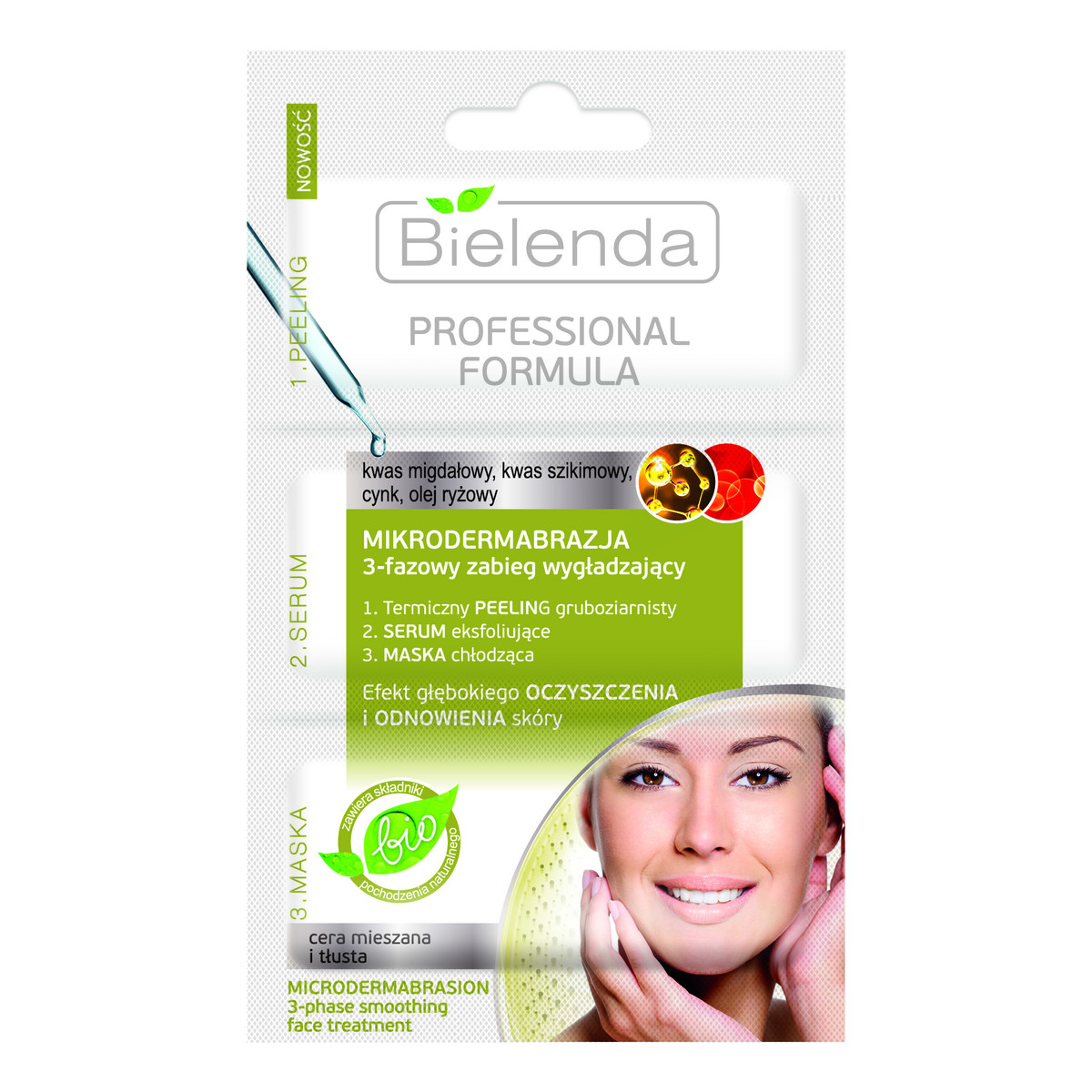 Bielenda Professional Formula Mikrodermabrazja Zabieg Wygładzający 3-fazowy