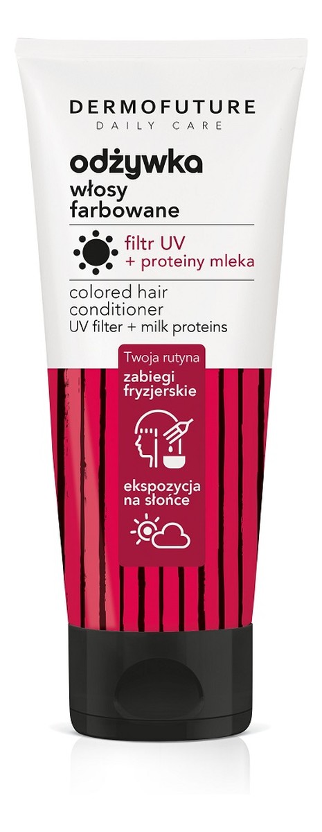 Daily care odżywka do włosów farbowanych filtr uv & proteiny mleka
