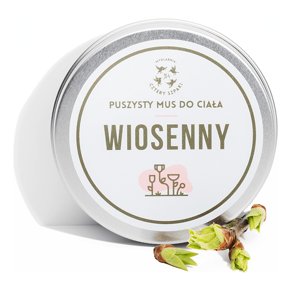 Mydlarnia Cztery Szpaki Wiosenny Mus Do Ciała Puszysty Zielona Cytryna i Bergamotka, 150ml