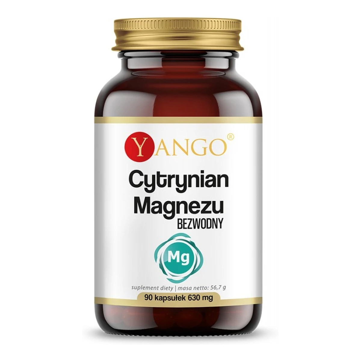 Yango Cytrynian Magnezu suplement diety 90 kapsułek