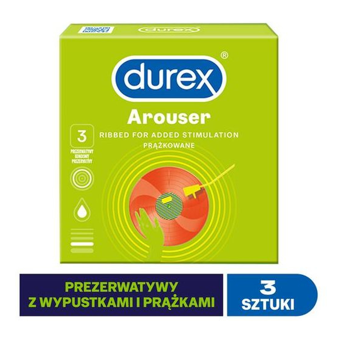 Durex Arouser Prezerwatywy 3szt.