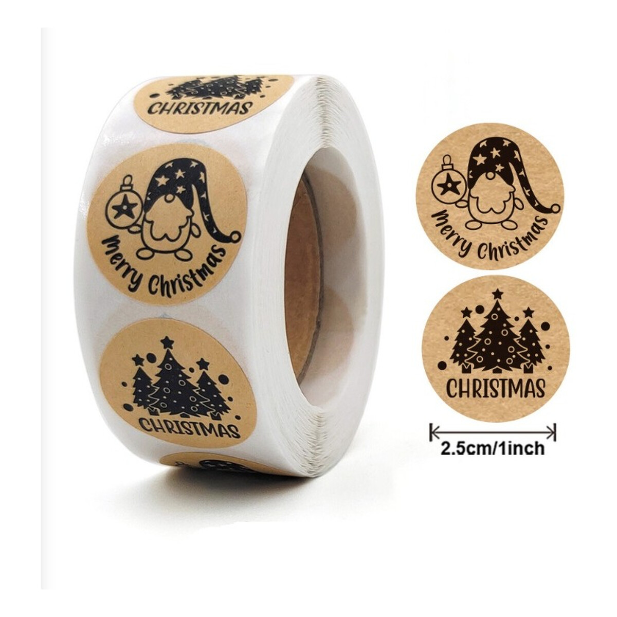 Ecarla Naklejki świąteczne Boże Narodzenie 48g