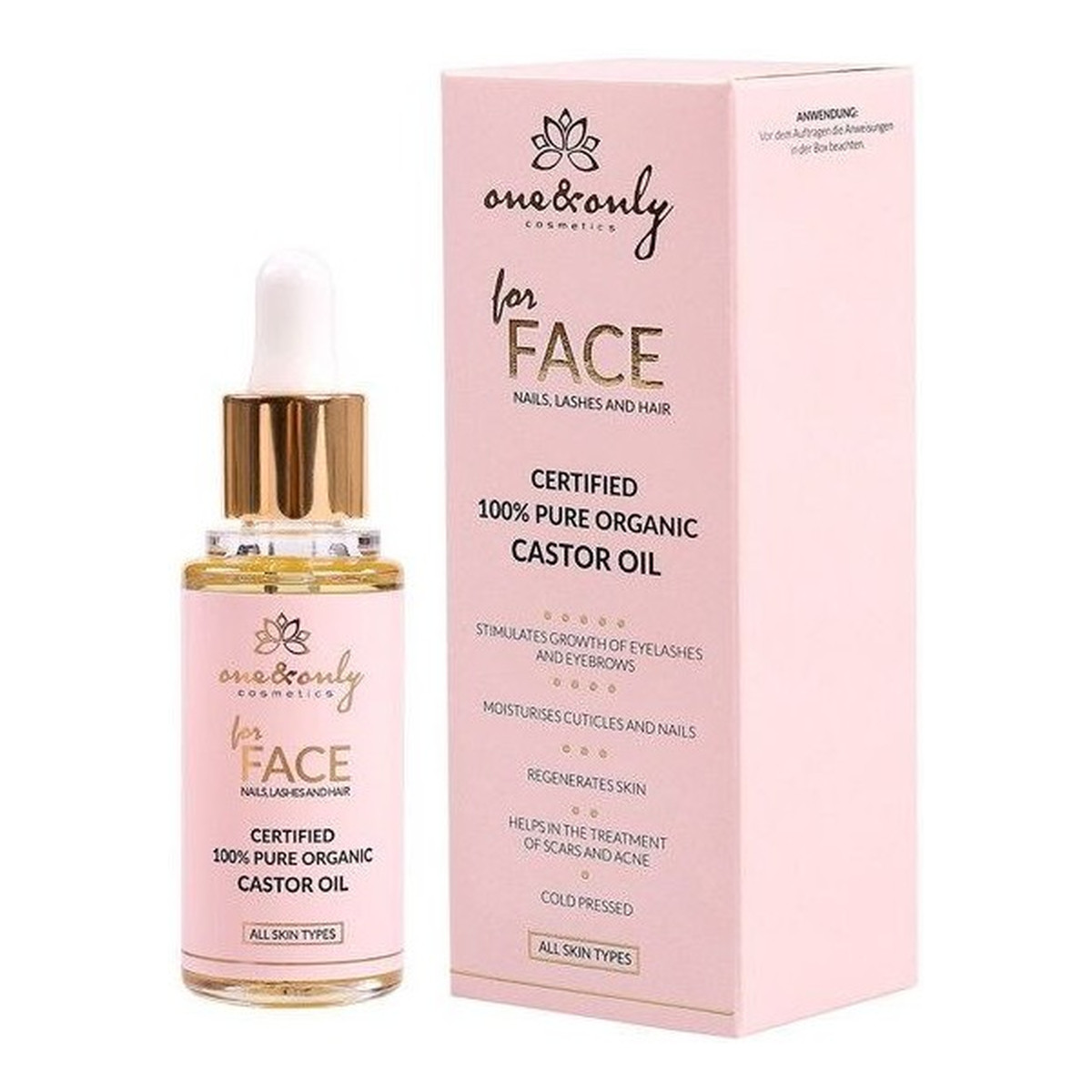 One&Only For Face serum z olejkiem rycynowym do twarzy paznokci rzęs i włosów 30ml