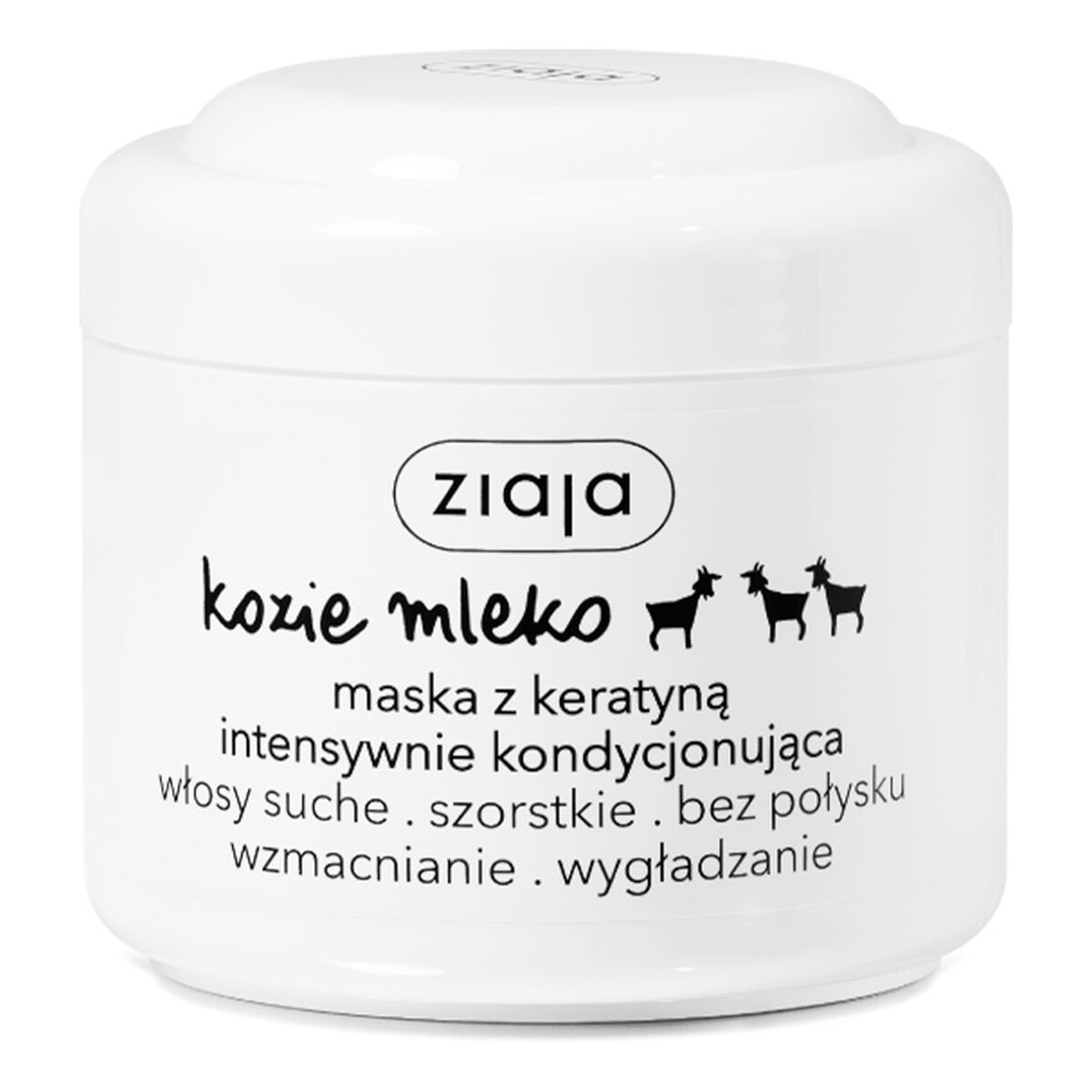 Ziaja Kozie Mleko Maska Intensywnie Kondycjonująca z Keratyną 200ml