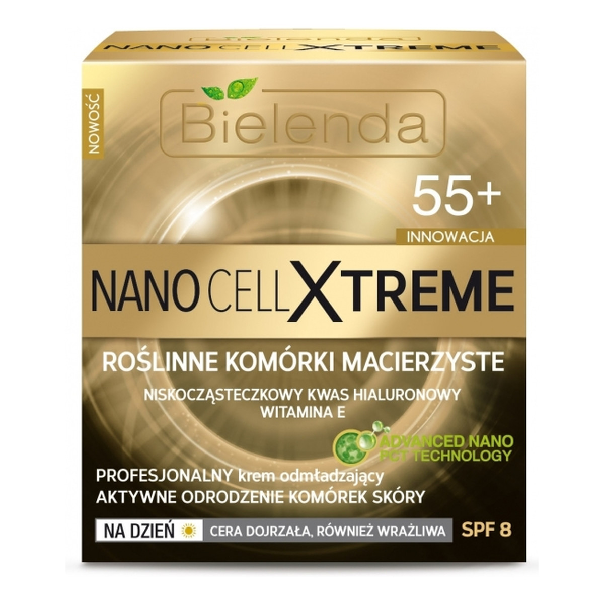 Bielenda Nano Cell Xtreme 55+ Profesjonalny Krem Odmładzający Na Dzień SPF 8 50ml