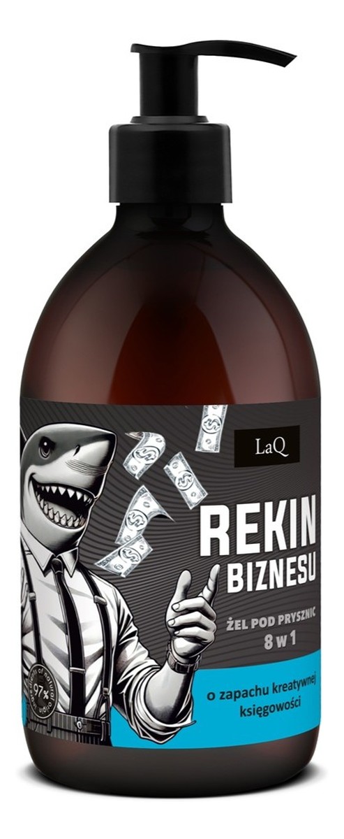 Żel pod prysznic dla mężczyzn 8w1 rekin biznesu