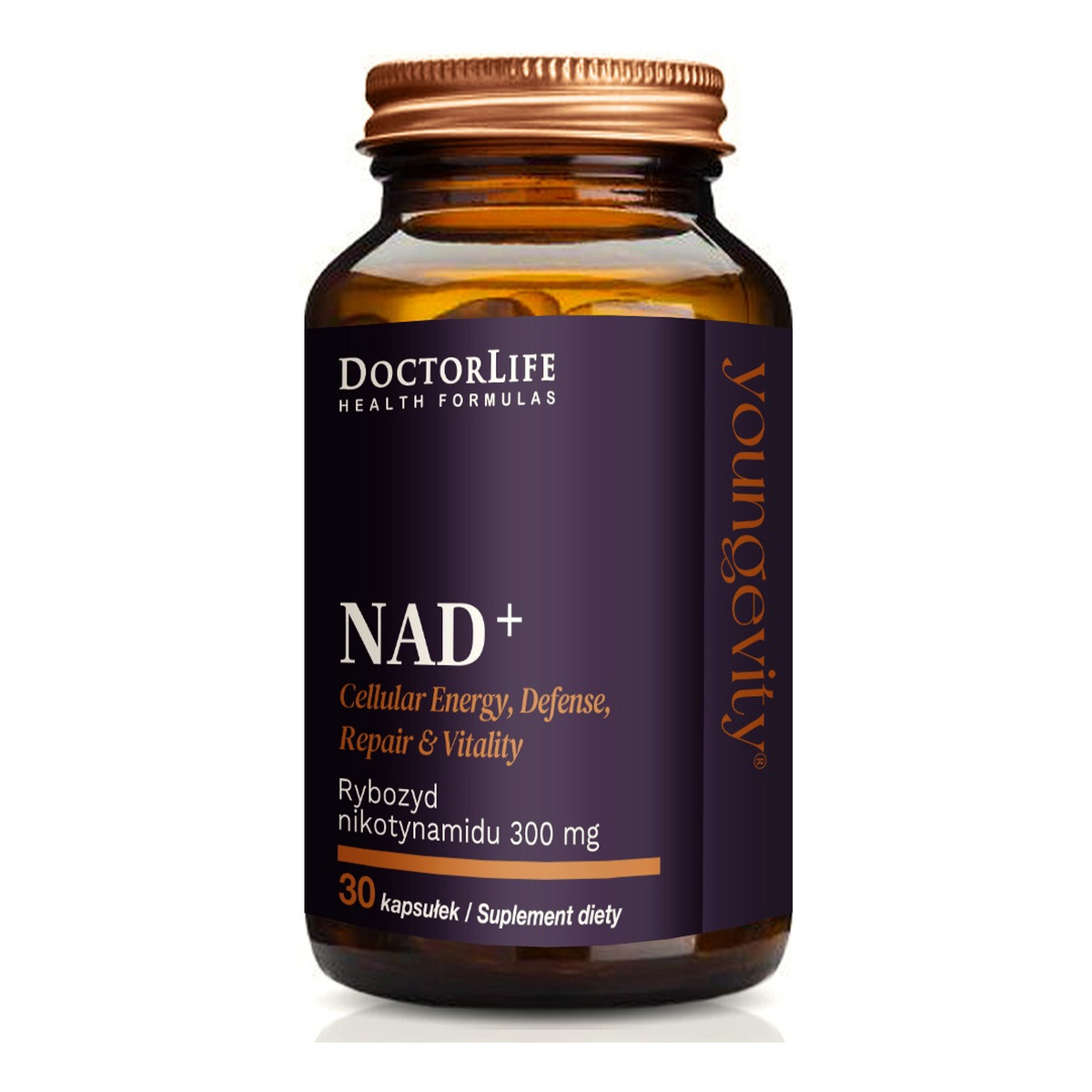 Doctor Life Nad+ rybozyd nikotynamidu suplement diety 30 kapsułek