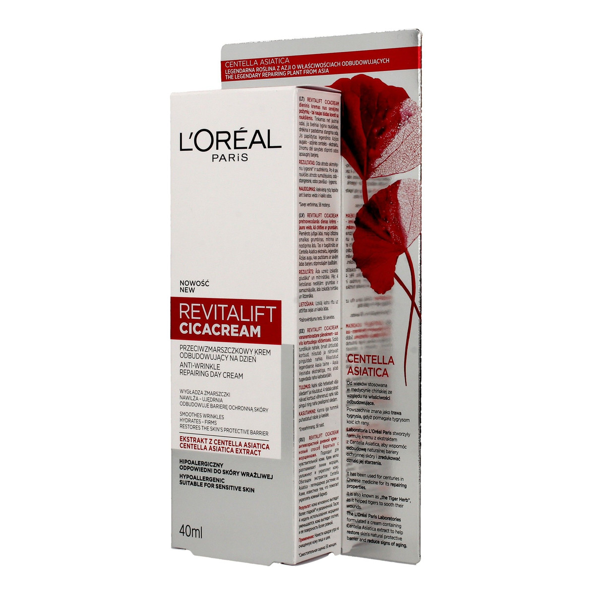 L'Oreal Paris Revitalift Cicacream Krem przeciwzmarszczkowy odbudowujący na dzień 40ml