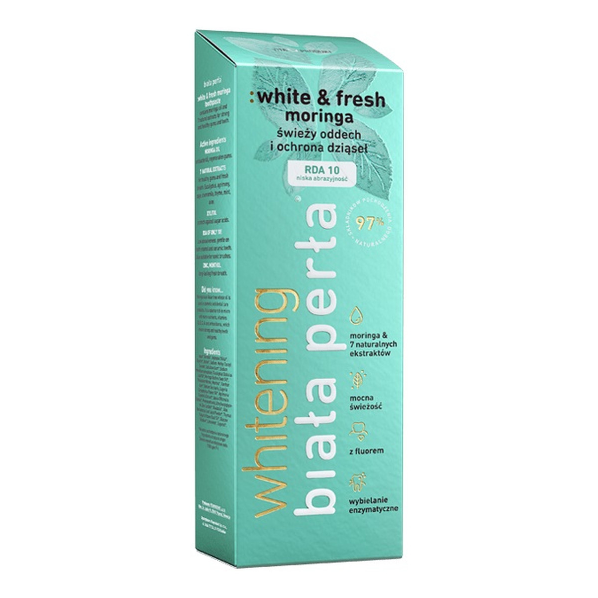 Biała Perła White & fresh moringa ziołowa pasta do zębów 75ml