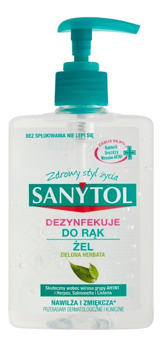 Żel dezynfekujący do rąk zielona herbata