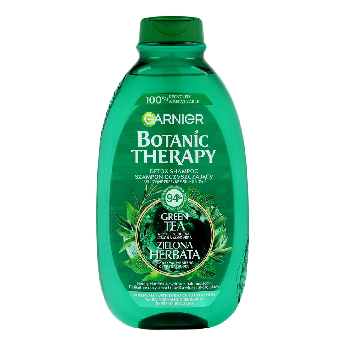 Garnier Botanic Therapy Szampon do włosów normalnych i przetłuszczających Zielona Herbata 400ml