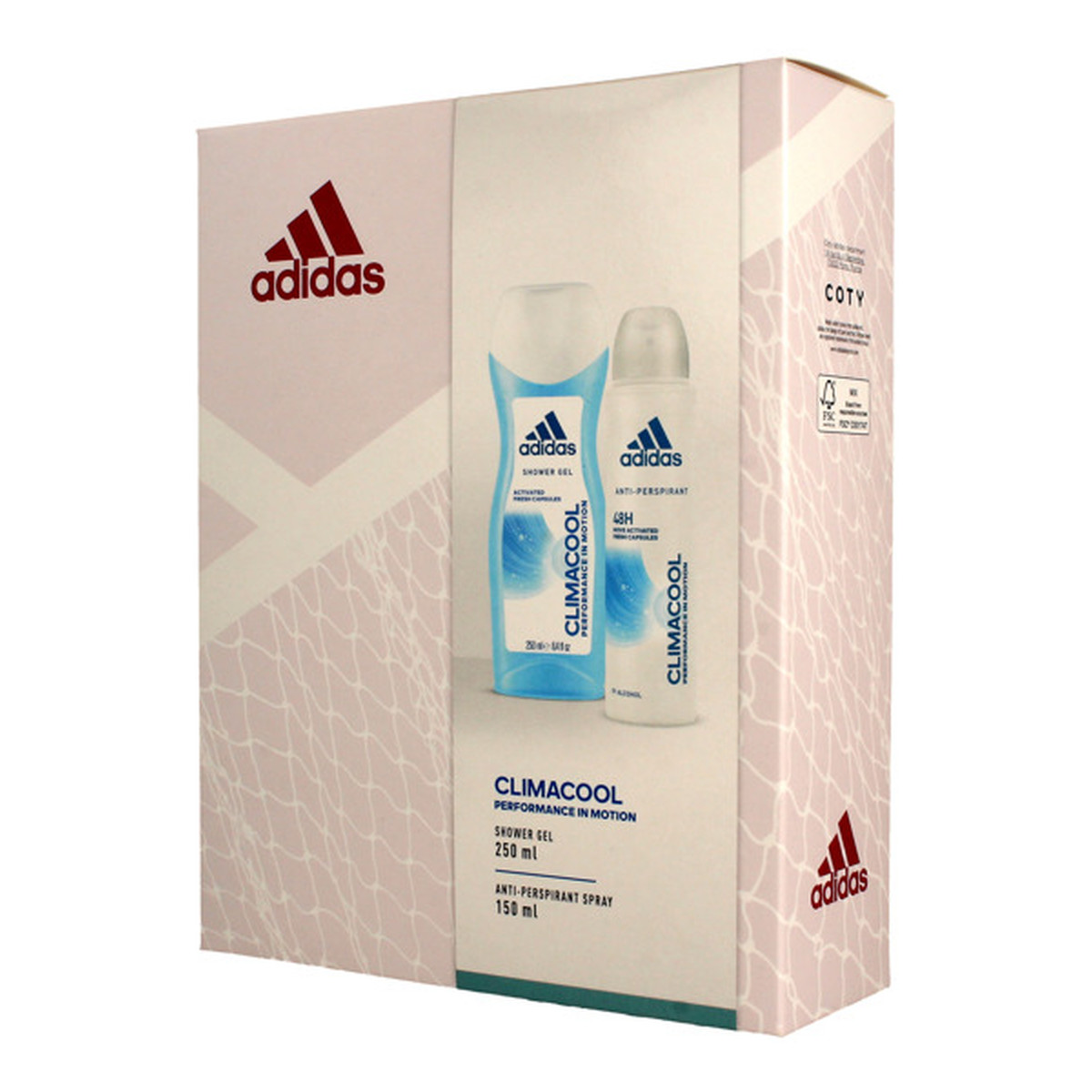 Adidas Climacool Zestaw prezentowy (DEZODORANT 150ML+ŻEL pod prysznic 250ML) 250ml