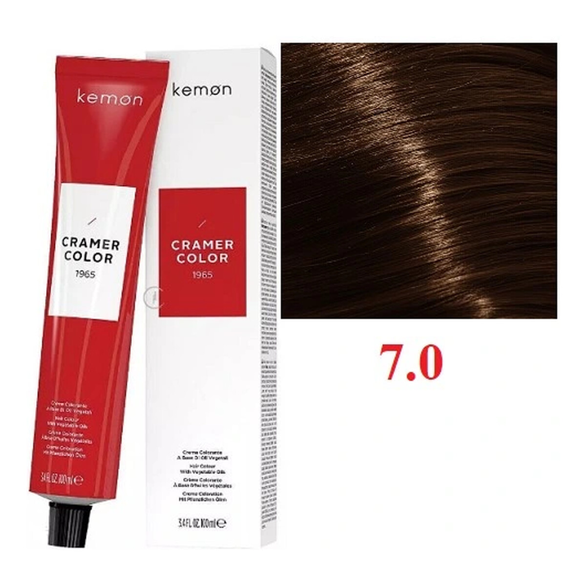 Kemon Cramer Color Kremowa farba do włosów z olejem kokosowym 100ml