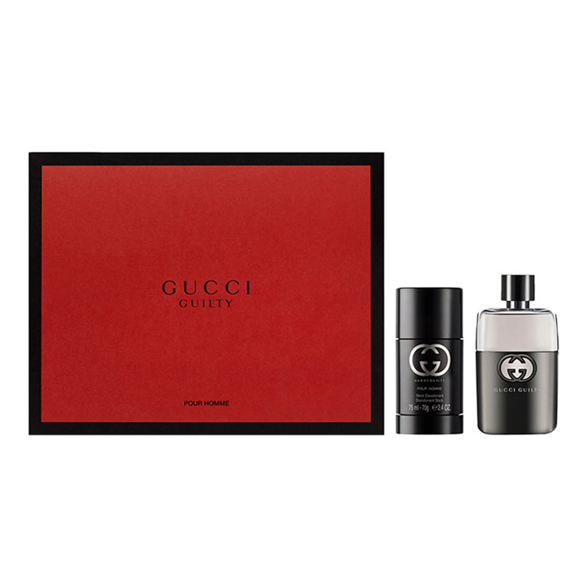 Gucci Pour Homme zestaw (woda toaletowa 50ml + dezodorant sztyft 75g)