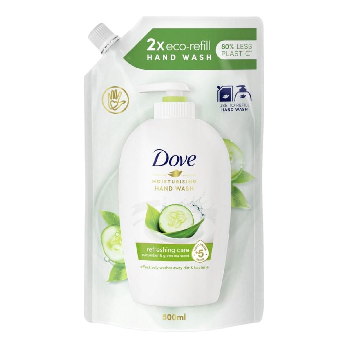 Dove Go Fresh Beauty Cream Wash Mydło w Płynie Uzupełnienie 500ml