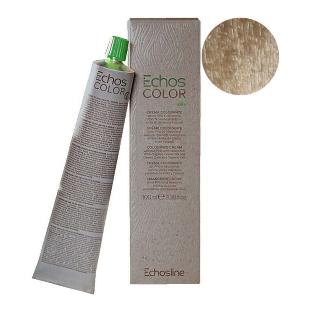 Echosline Echos Color Wegańska farba do włosów Platinum Blond 10.0 3op.x100ml