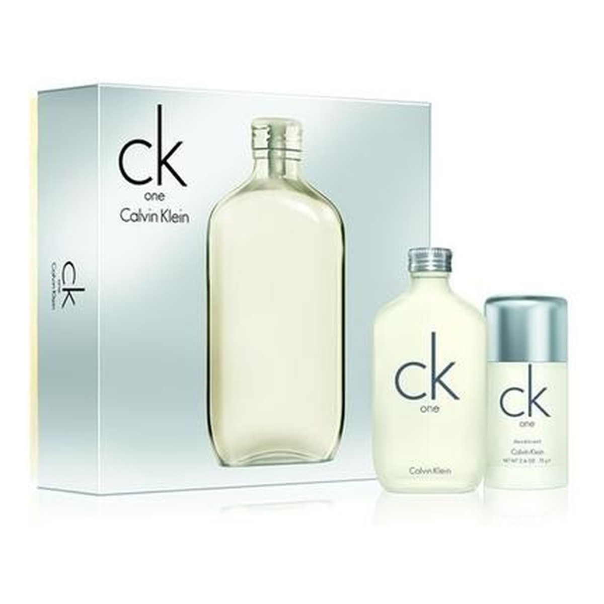 Calvin Klein CK One zestaw (woda toaletowa 100ml + dezodorant sztyft 75ml) 75ml