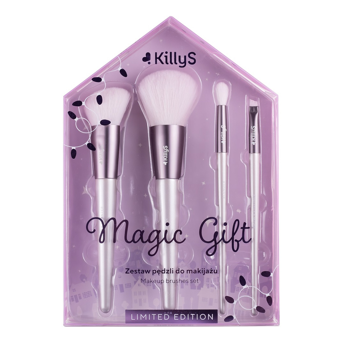 KillyS Magic Gift Zestaw pędzli do makijażu 4szt.