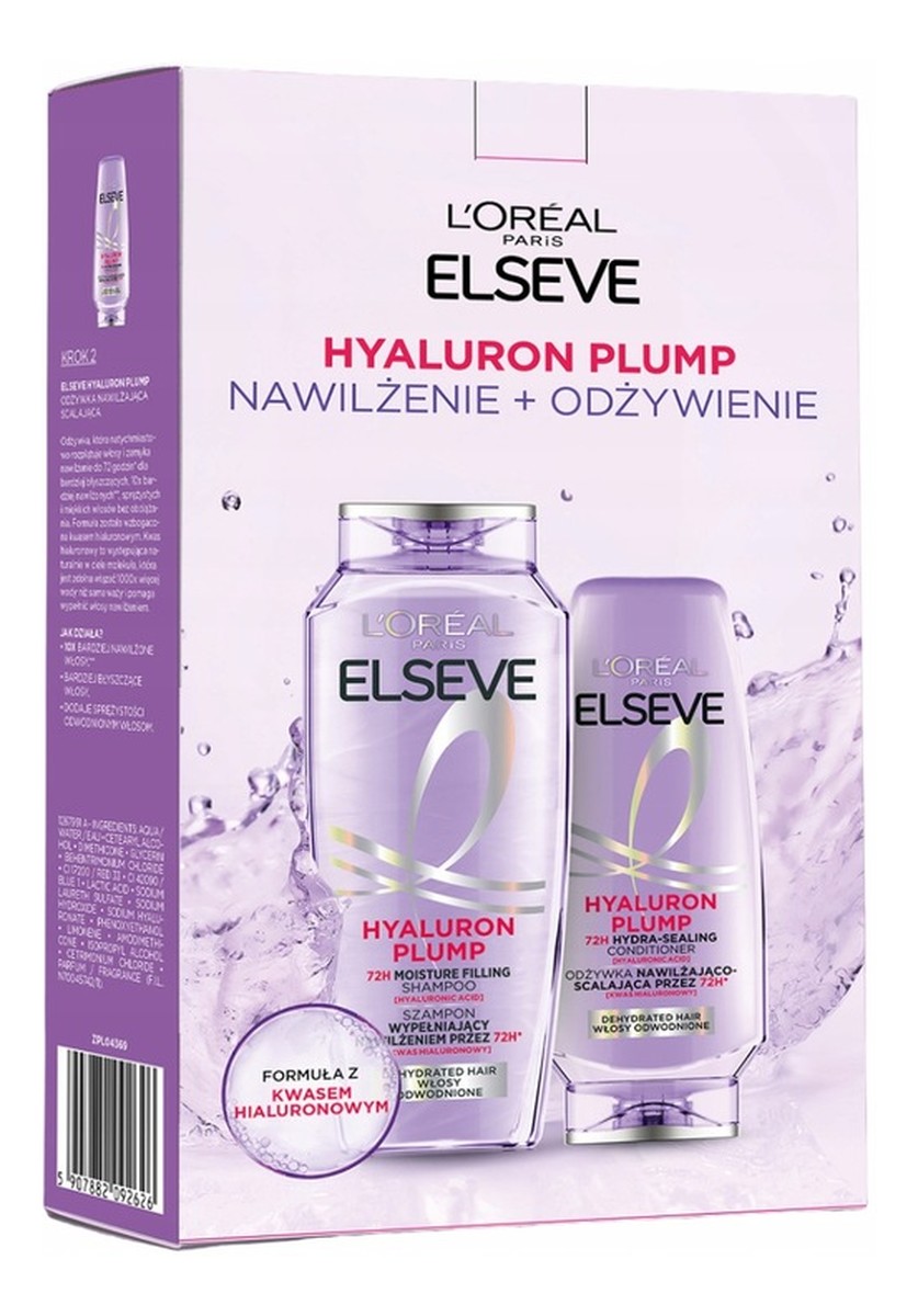 Zestaw hyaluron plump szamp+odżywka