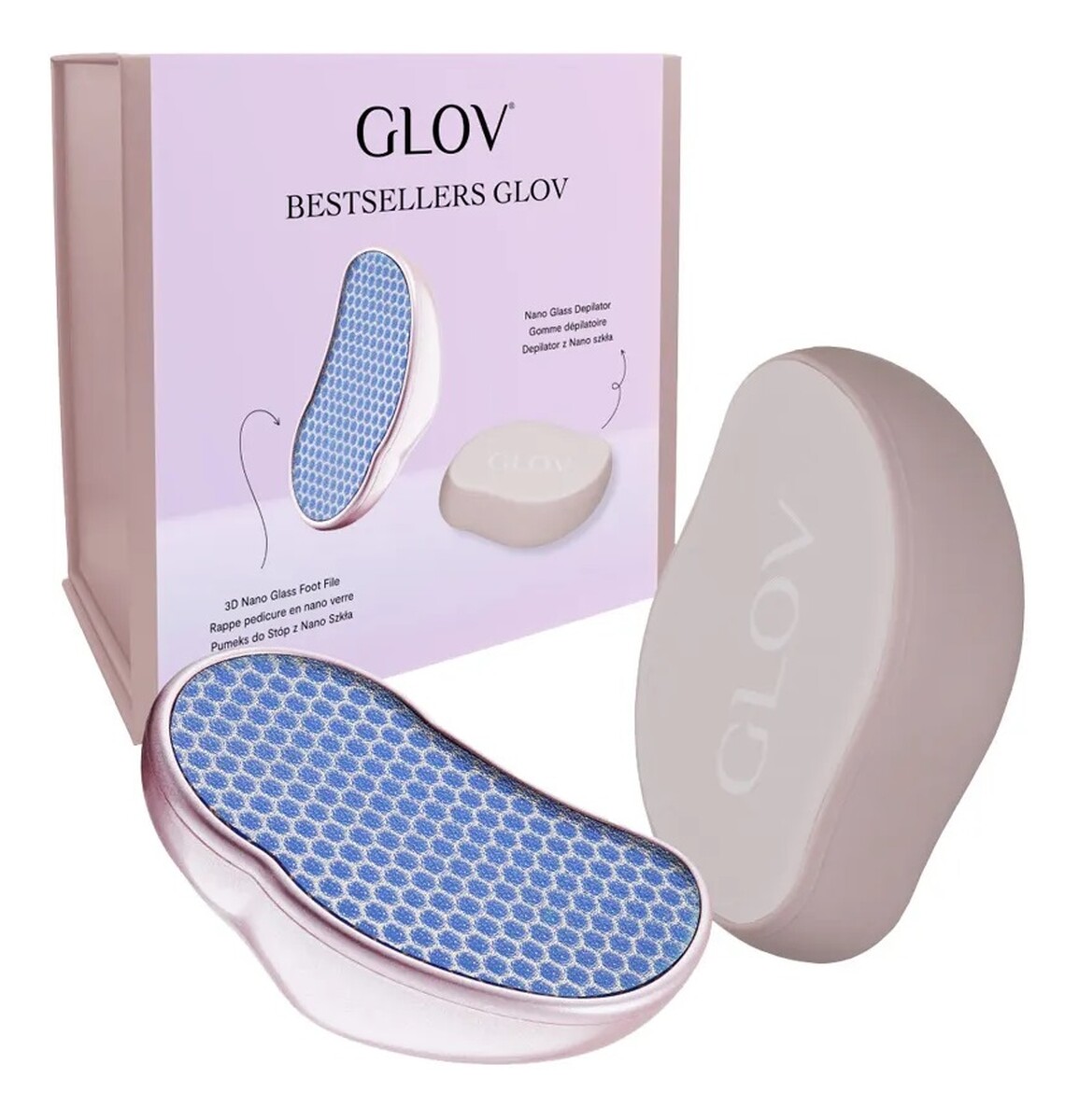 Zestaw pumeks i depilator z nano szkła