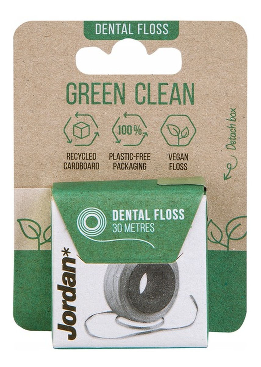 Green clean dental floss eko nić dentystyczna 30m