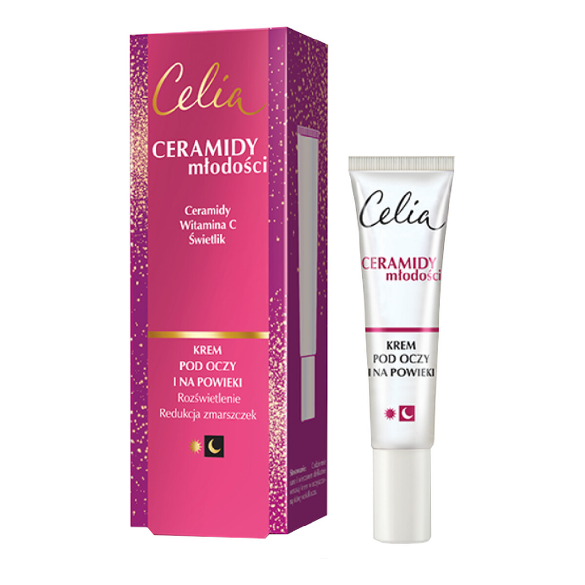 Celia Ceramidy Młodości krem pod oczy i na powieki Rozświetlenie Redukcja Zmarszczek 15ml