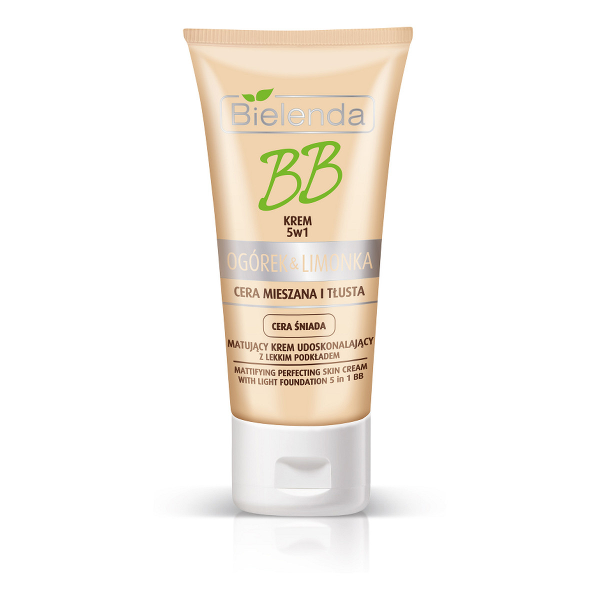 Bielenda Ogórek i Limonka BB Matujący Krem Udoskonalający z Lekkim Podkładem Cera Śniada 40ml