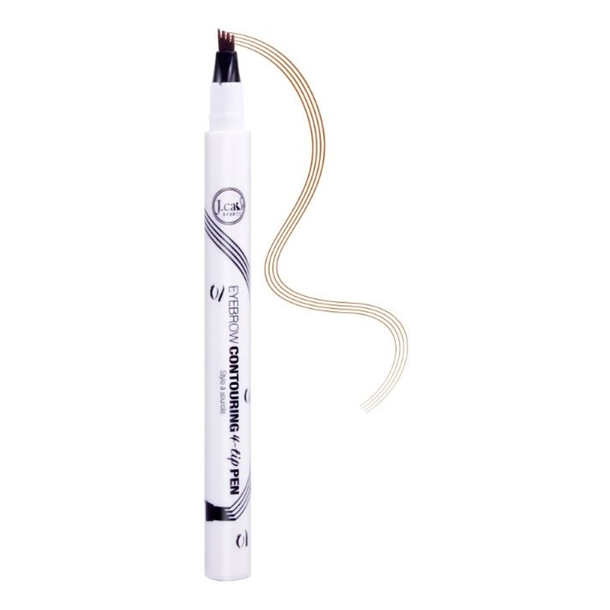 J.Cat Beauty Eyebrow contouring 4-tip pen precyzyjny pisak do stylizacji brwi 101 taupe 1.5g