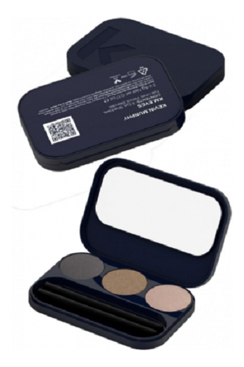 zestaw Eye Shadow cienie do powiek 3x1g + Eyeliner 0.3g + Blender&Brush pędzelek do powiek
