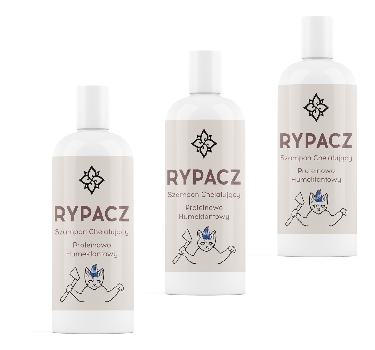 Rypacz - szampon chelatujący proteinowo-humektantowy 3x250ml