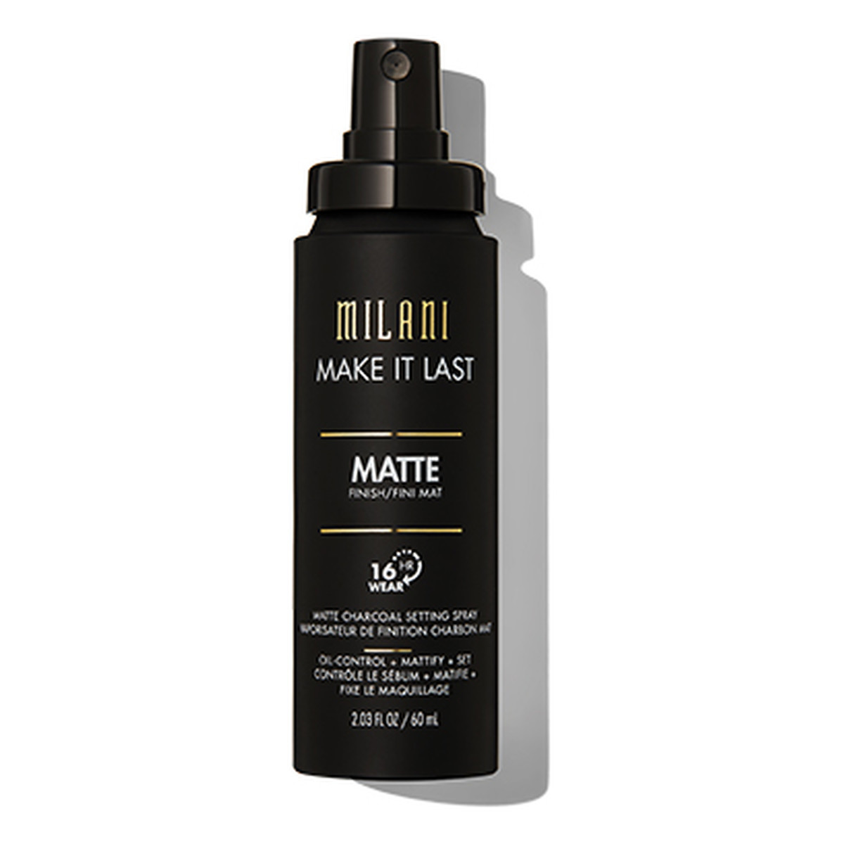 Milani Make It Last Matte Charcoal Setting Spray matująca Mgiełka do twarzy 60ml