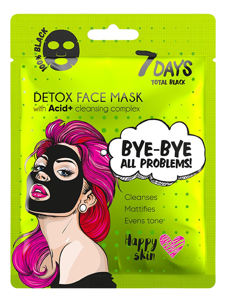 Detoks maska do twarzy BYE-BYE,ALL PROBLEMS z kompleksem oczyszczającym,
