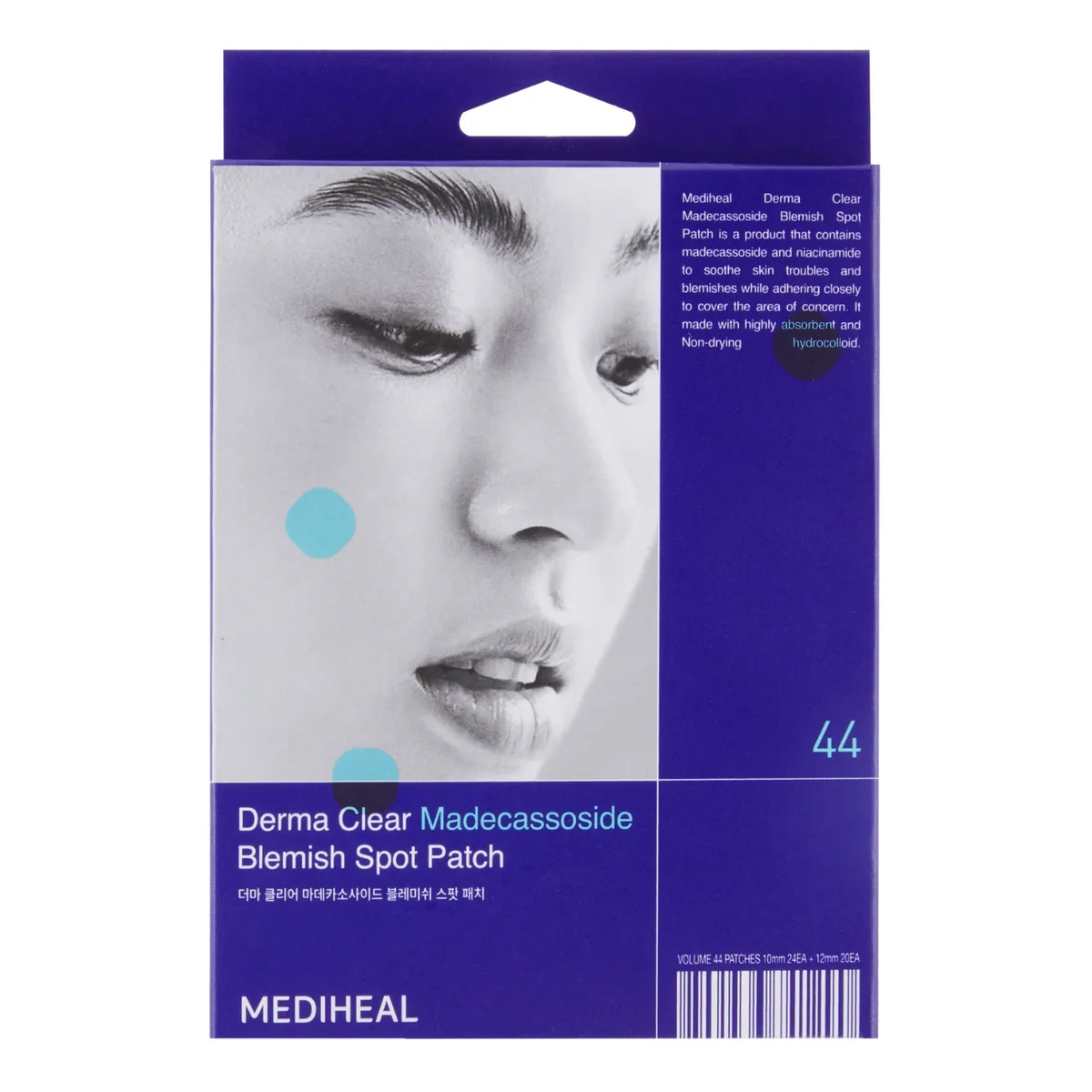 Mediheal plasterki na wypryski Derma Clear Madecassoside 44 sztuki