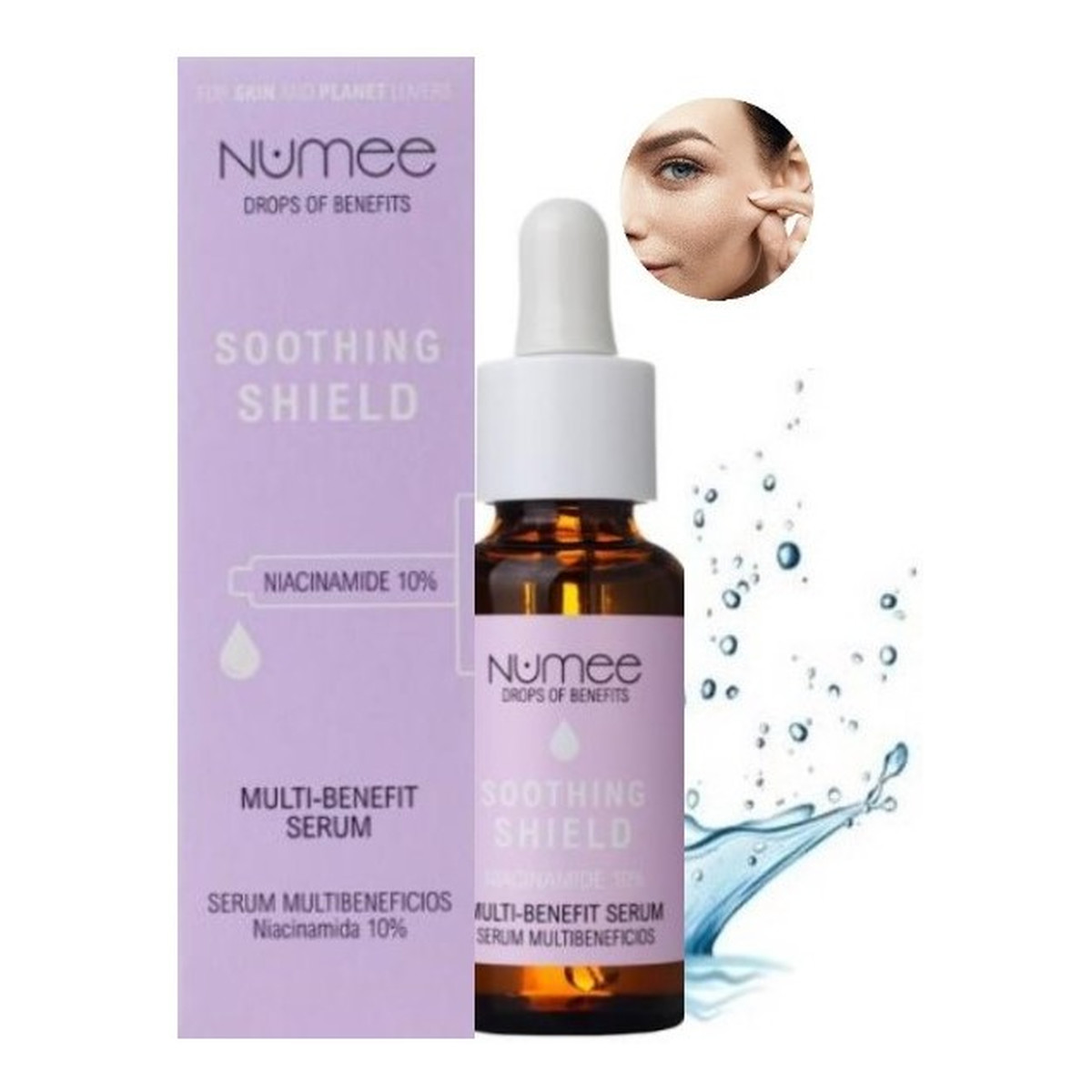 Numee Soothing Shield Serum do twarzy multifunkcyjne Niacynamid 10% 30ml