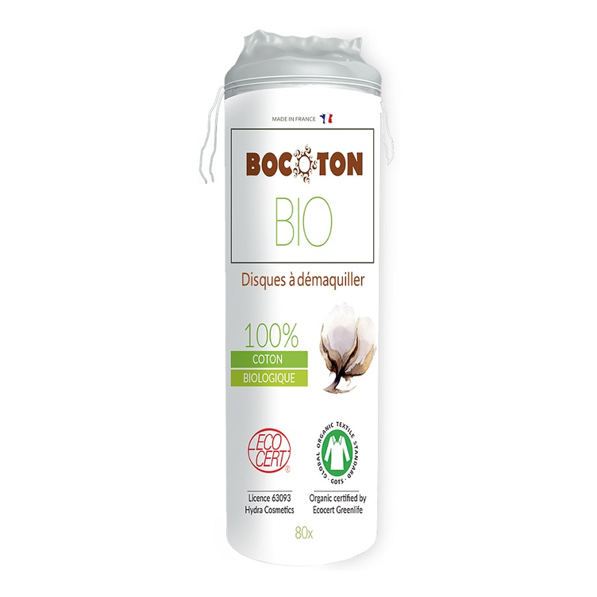 Bocoton Bio Płatki Kosmetyczne Okrągłe 80szt