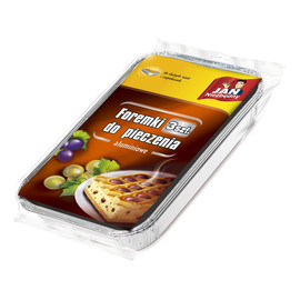 Foremki aluminiowe do pieczenia zapiekanek i dużych ciast 3 sztuki