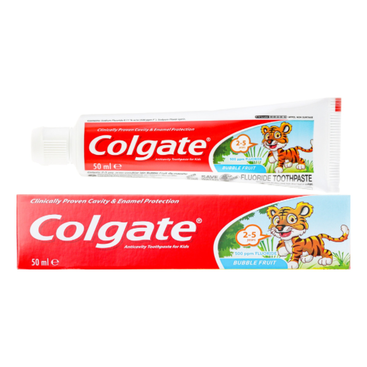 Colgate Anticavity Toothpaste For Kids Years pasta do zębów dla dzieci Bubble Fruit 2-5 lat 50ml